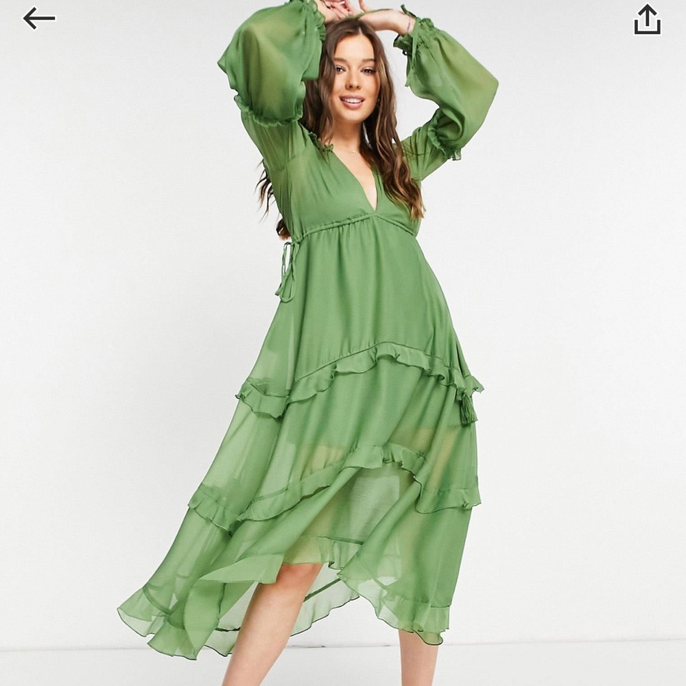 ASOS Green Maxi Dress